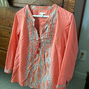J crew blouse super cute and summery size 10